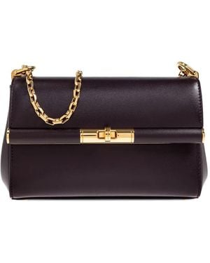 Dolce & Gabbana Mini Marlene City Chain-Strap Clasp-Fastening Bag - Blue
