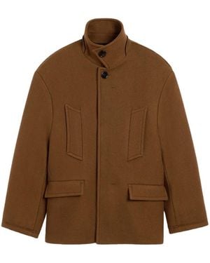 Ami Paris オーバーサイズ ピーコート - ブラウン
