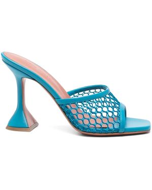 AMINA MUADDI Mules Lupita 95Mm - Blu