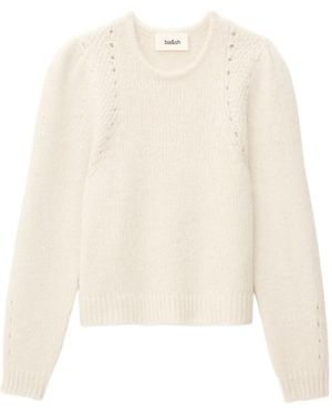 Ba&sh Belma Long-Sleeve Sweater - White