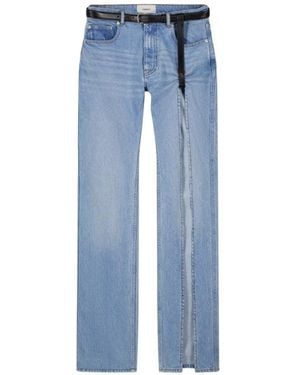 Coperni Vaqueros Con Panel De Tirantes - Azul