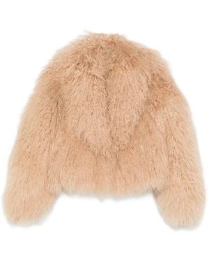 Blancha Mongolia Shearling Coat - Natural