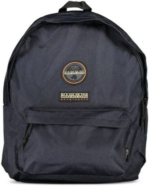 Napapijri Voyage Logo-Patch Backpack - Blue