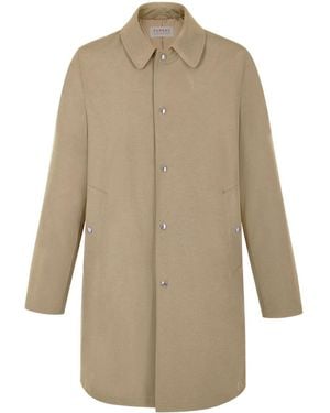 Fursac Single-Breasted Coat - Natural