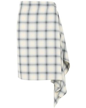 Coperni 'Zero' Viscose Skirt - White