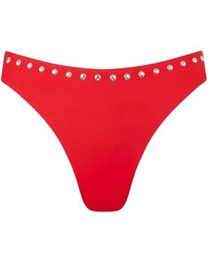 Let's Swim スタッズ ビキニボトム - レッド