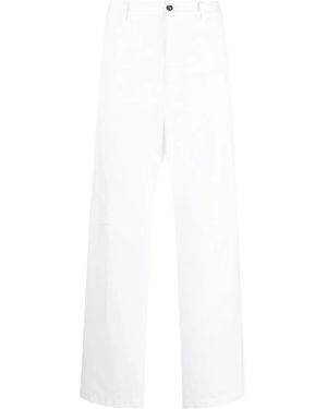 DSquared² Gerade Hose Mit Logo-Print - Weiß