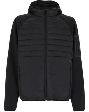 BOSS GREEN HUGO BOSS Quilted Hooded Jacket - Black