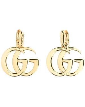 Gucci Gg Marmont Earrings - Metallic