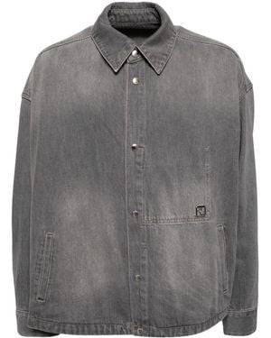 WOOYOUNGMI Pocket Detail Denim Jacket - Grey