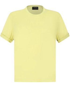 Gran Sasso Turn-Up Sleeve T-Shirt - Yellow