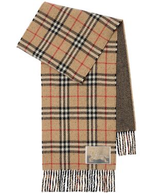 Burberry Sciarpa A Quadri - Neutro