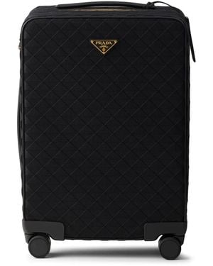 Prada トライアングルロゴ スーツケース - ブラック