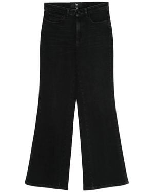 3x1 Jean Évasé À Coupe Cinq Poches - Noir