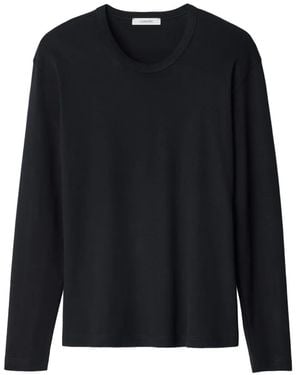 Lemaire Rib Long-Sleeve Top - Blue