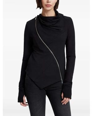 MARCELLA Hoyt Cowl-Collar Zip Jacket - Black