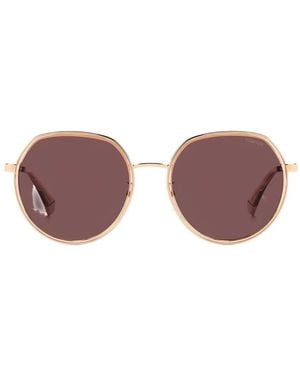 Polaroid Round-Frame Sunglasses - Purple