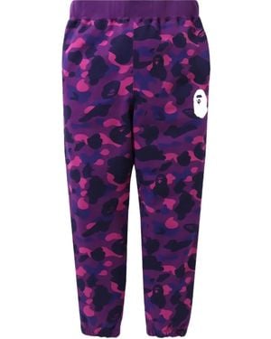A Bathing Ape Camo Track Trousers - Blue
