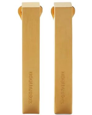 DSquared² Pendientes de clip Wanna-D - Blanco