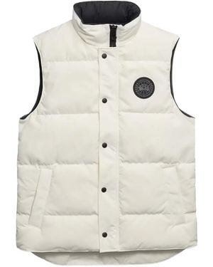 Canada Goose Garson Quilted Logo-Patch Gilet - White