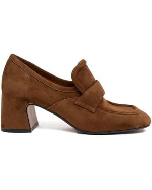 Mara Bini 60Mm Strap-Detail Loafers - Brown