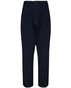 Comme des Garçons Belt-Loop Straight-Leg Trousers - Blue