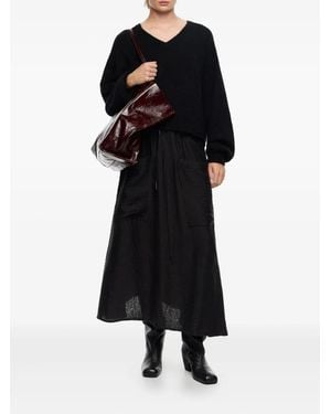 Bimba Y Lola Patch-pocket Drawstring Skirt - ブラック