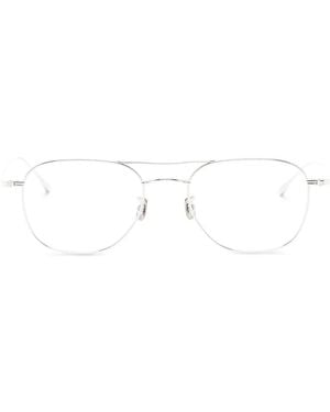 Eyevan 7285 Lunettes De Vue À Double Pont - Métallisé