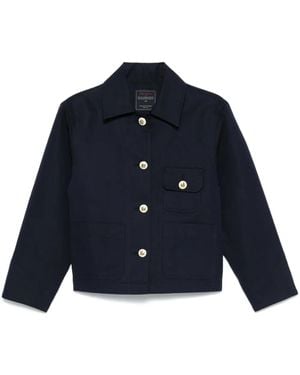 Sandro Cropped Jacket - Blue