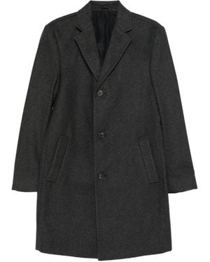 Karl Lagerfeld Manteau Mi-Long Droit - Noir