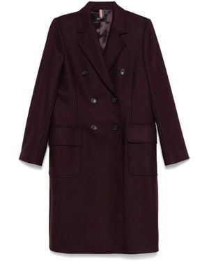 Paul Smith Abrigo Con Doble Botonadura - Rojo