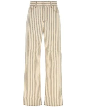Fendi Vaqueros Long A Rayas - Neutro