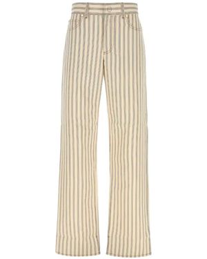Fendi Vaqueros Long A Rayas - Neutro