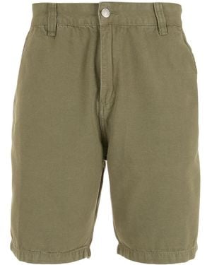 Osklen Mid-Rise Cotton Bermuda Shorts - Green