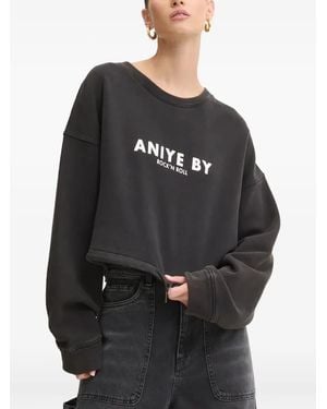 Aniye By Sudadera corta con logo - Negro