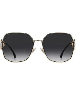Etro Geometric Embellished Sunglasses - Black