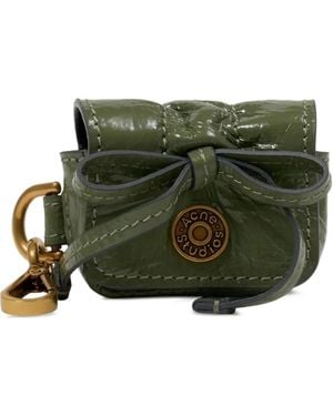 Acne Studios Porta Cuffie Con Tasche - Verde
