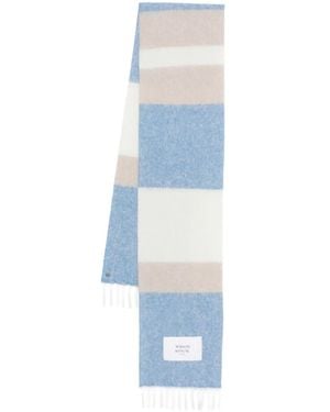 Maison Kitsuné Sciarpa A Righe - Blu