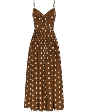 Nicholas Mireille Midi Dress - Natural