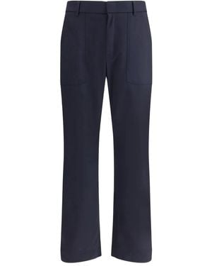 Brioni Pocketed Straight-Leg Trousers - Blue