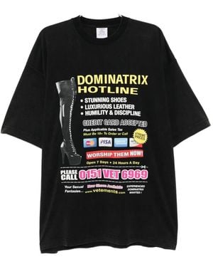 Vetements Graphic-printed T-shirt - Schwarz