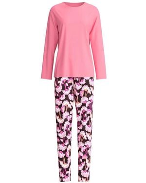 CALIDA Floral-Print Pyjamas - Pink