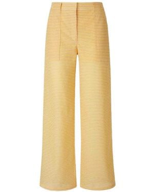 Jonathan Simkhai Checkered Straight-Leg Pants - Yellow