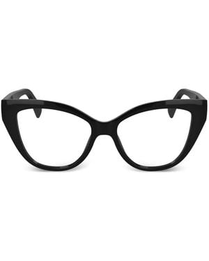 Karl Lagerfeld キャットアイ眼鏡フレーム - ブラウン