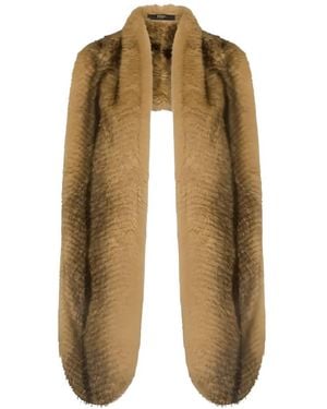 Seventy Faux-Fur Stole Scarf - Natural