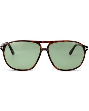 Tom Ford Square-Frame Acetate Sunglasses - Green