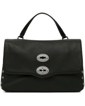 Zanellato S Postina Studded Leather Tote Bag - Black