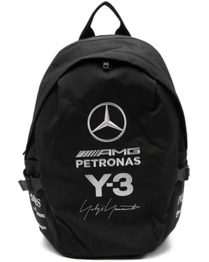 Y-3 Mochila Con Logo Bordado De X Mercedes-Amg Petronas F1 - Negro