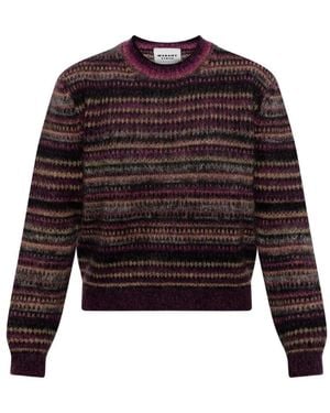 Isabel Marant Striped Jumper - Red