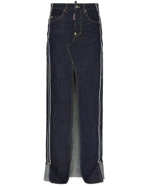 DSquared² Maxirock Aus Denim - Blau